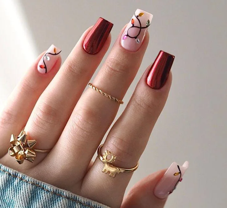 christmas chrome nails 018 825320e342
