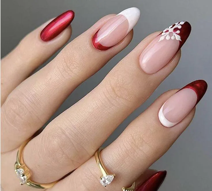 christmas chrome nails 020 7483533e6f