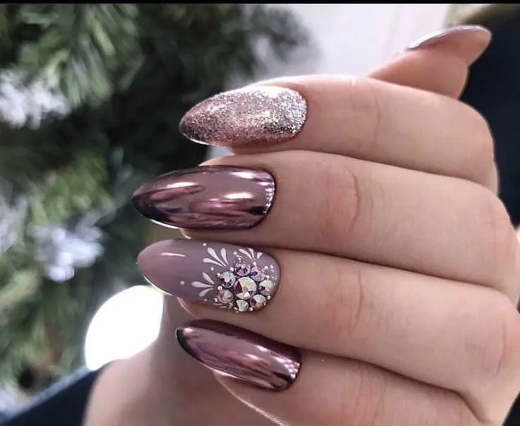 christmas chrome nails 021 513dc91649