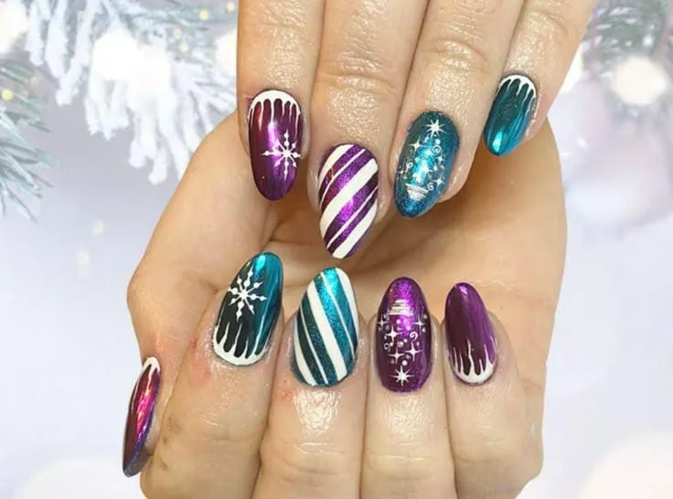 christmas chrome nails 022 cd2275ce37