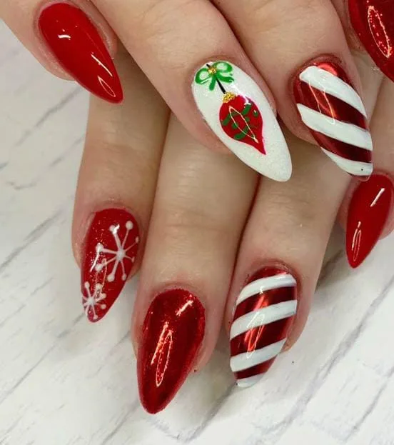 christmas chrome nails 041 5a193323bc