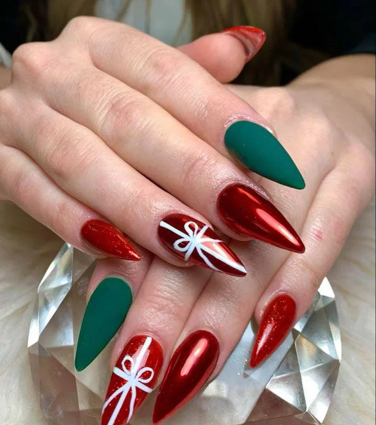 christmas chrome nails 043 f2deb9499b