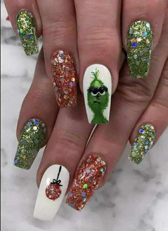 christmas grinch nails 034 bd3d333459