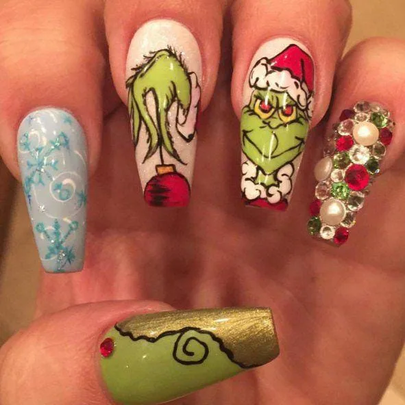 christmas grinch nails 035 33abe78638