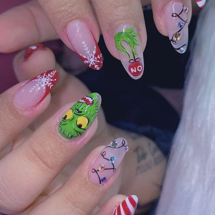 christmas grinch nails 043 8e7f255c85