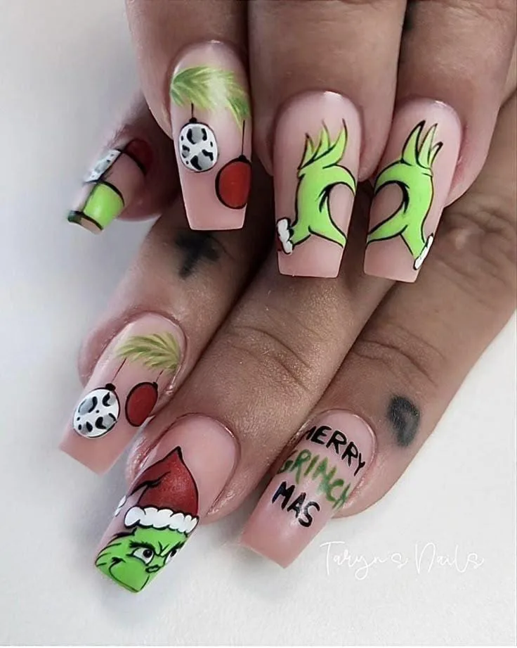 christmas grinch nails 047 54923de760