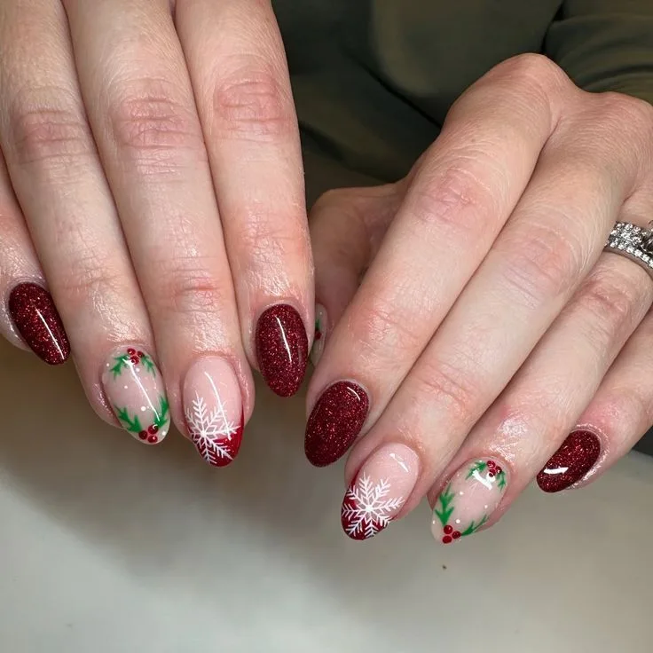 christmas holly nails 032 76c22818f9