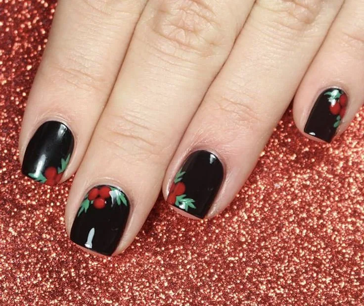 christmas holly nails 038 8ea7b2c523