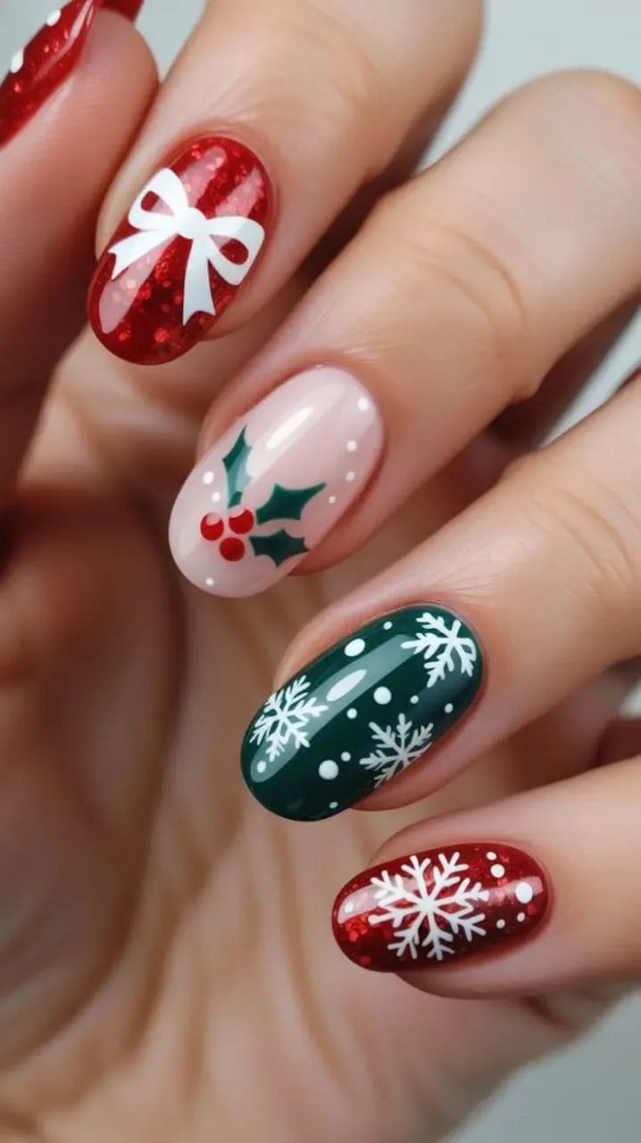 christmas holly nails 047 90ad261f75