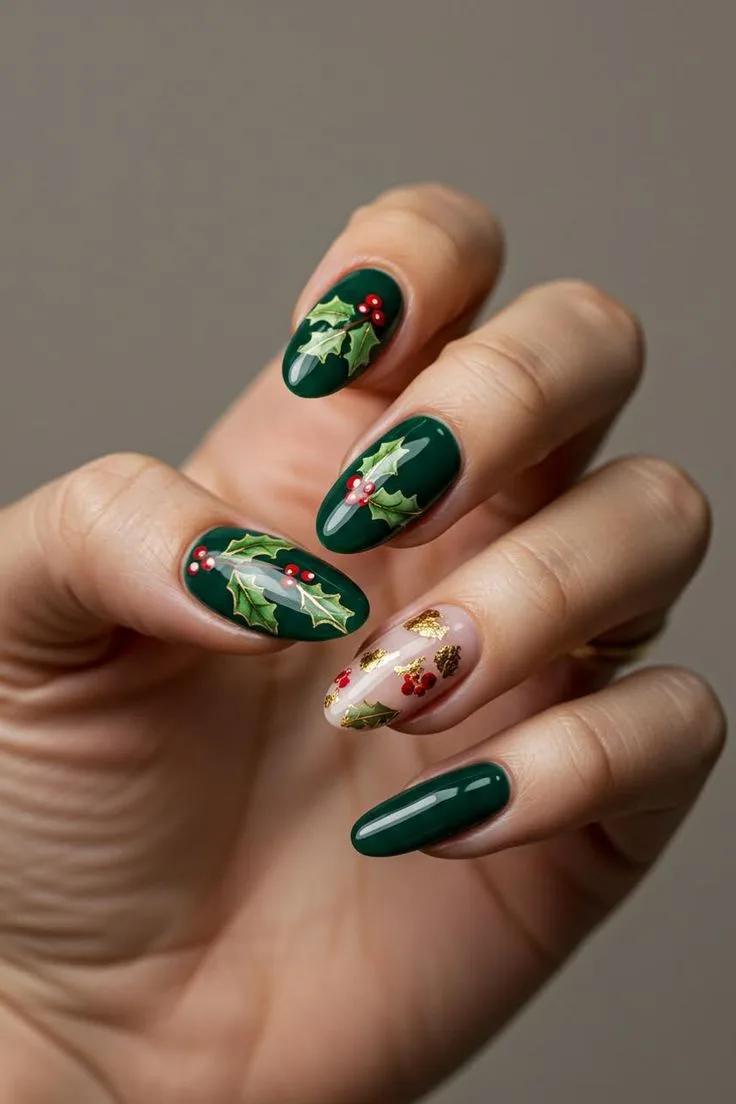 christmas holly nails 048 6b692d0f2e