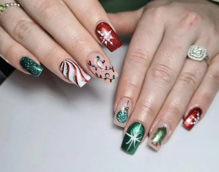 christmas lights nail designs 007 c747208e3b