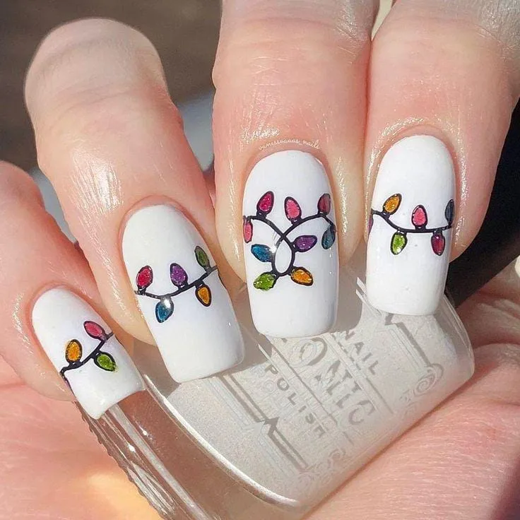 christmas lights nail designs 009 b323dc3334