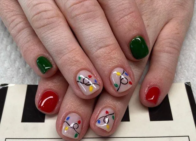 christmas lights nail designs 014 3e45594c9e