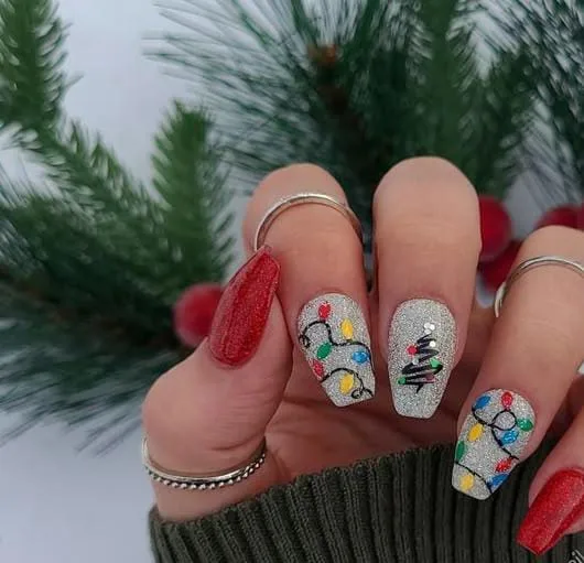 christmas lights nail designs 021 c2ad5c3c0b