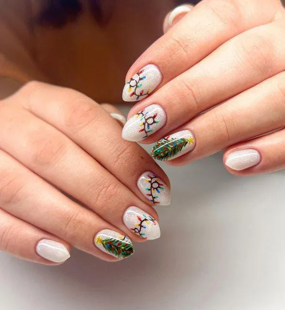 christmas lights nail designs 022 bdd677f8a9