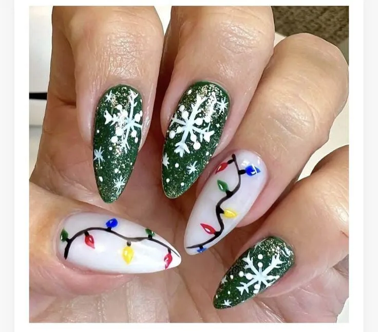 christmas lights nail designs 031 6fdd3c2ab8