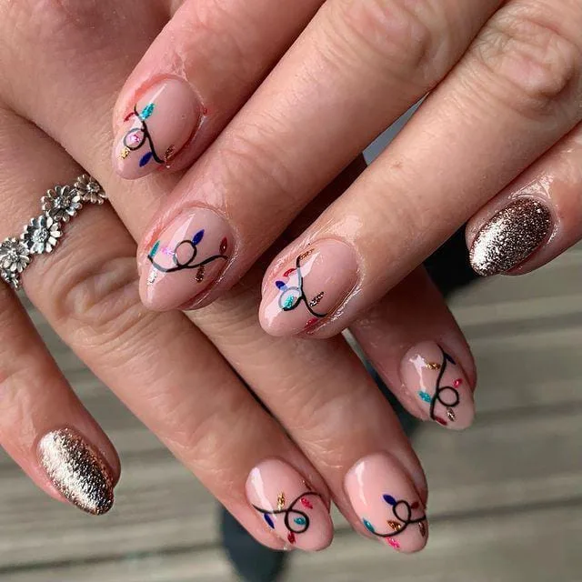 christmas lights nail designs 032 5281ab1f4b
