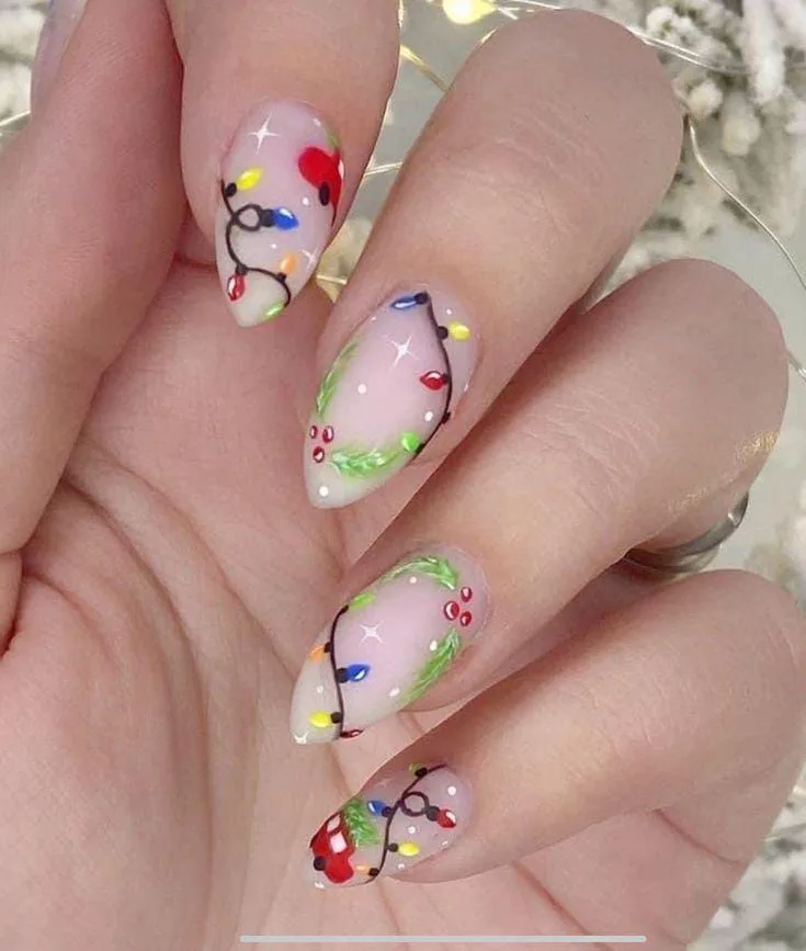 christmas lights nail designs 033 f978ff5b05