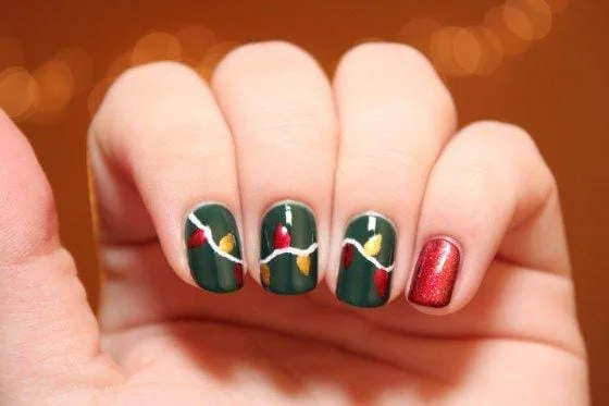 christmas lights nail designs 035 7bb4e3c6cb