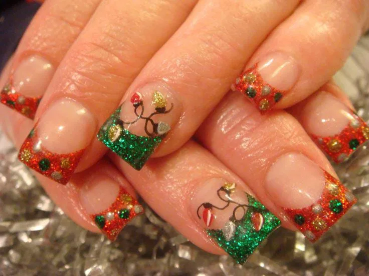 christmas lights nail designs 042 114618f927