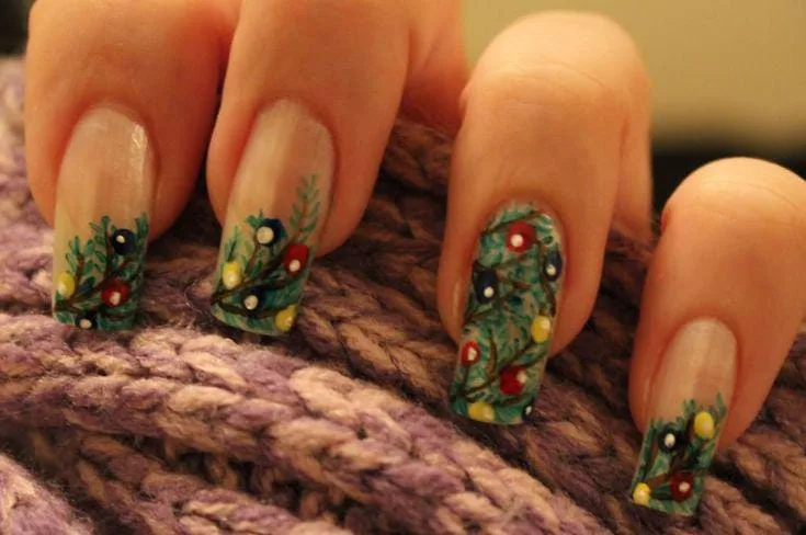 christmas lights nail designs 045 c53636bcb8