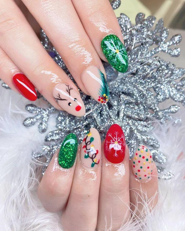 christmas lights nail designs 047 1ccc407da0