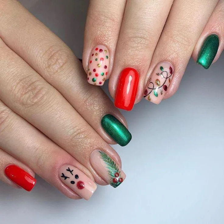 christmas lights nail designs 049 6fcb183794