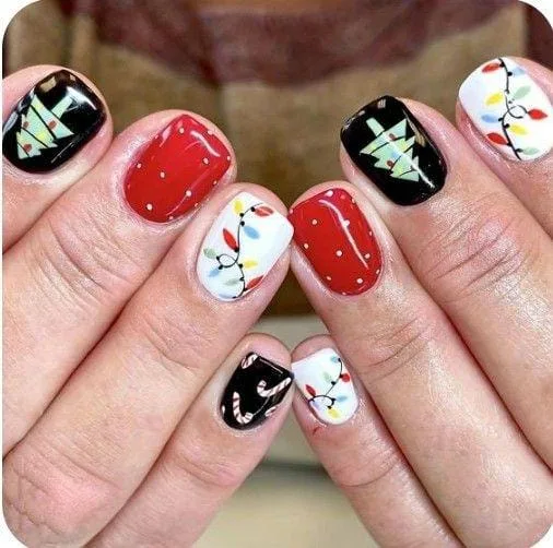 christmas lights nail designs 050 8ff31032ad