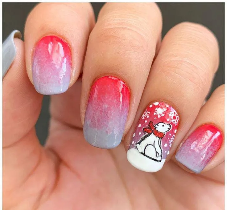christmas ombre nails 011 602365cbae