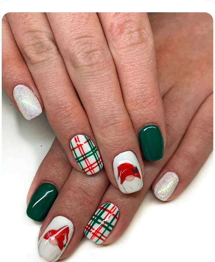 christmas plaid nails 004 d91276b896