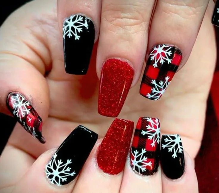 christmas plaid nails 012 6d4c741f31