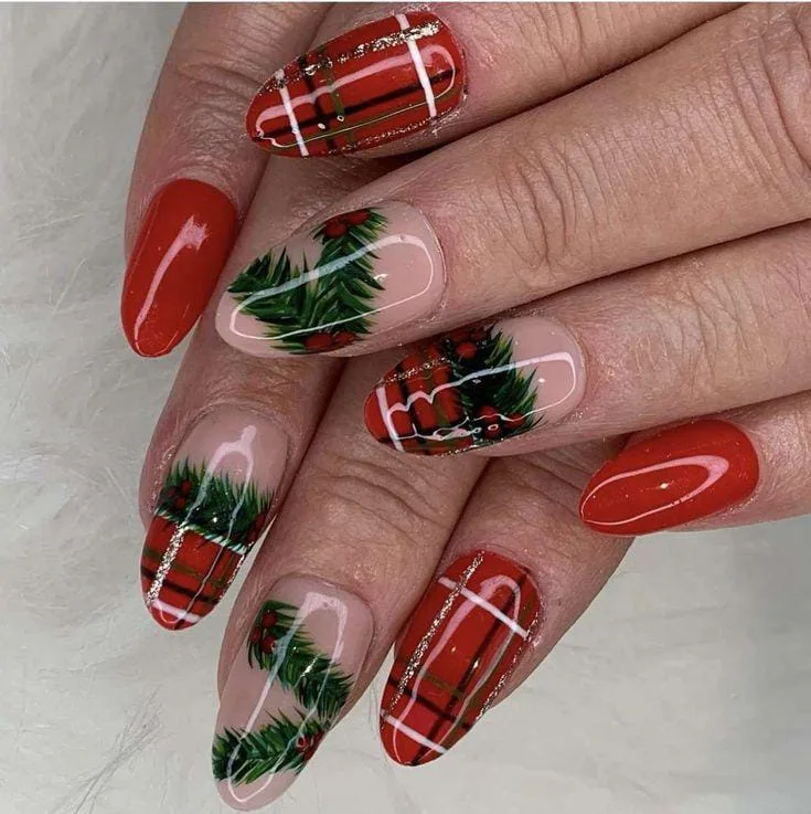 christmas plaid nails 015 e5a0e51a5b