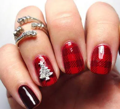 christmas plaid nails 026 e57d316bad
