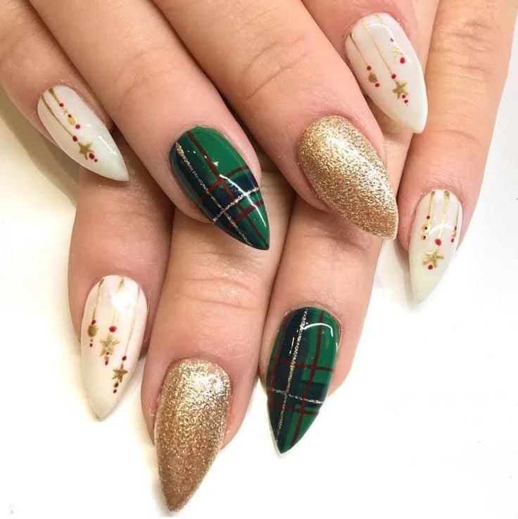christmas plaid nails 027 f2c089ef15