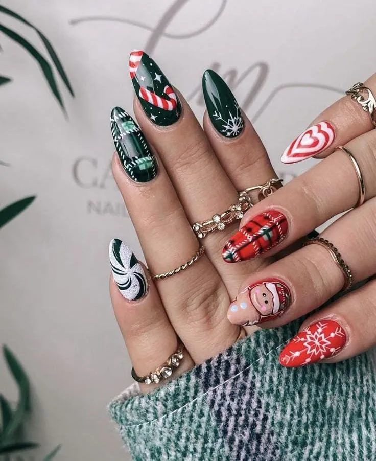 christmas plaid nails 033 6a9aeb8be4