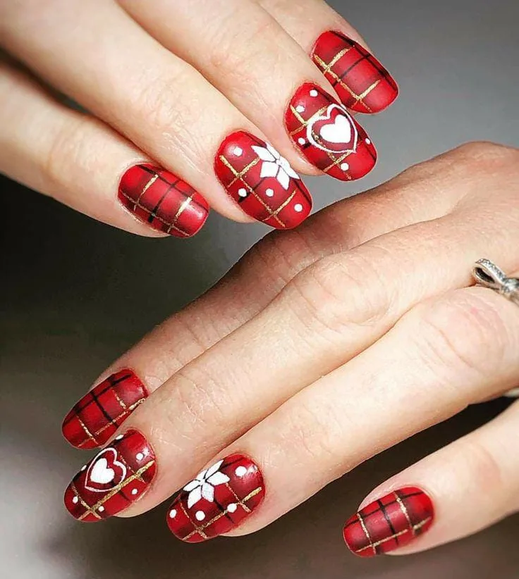 christmas plaid nails 035 1fad9f86f1