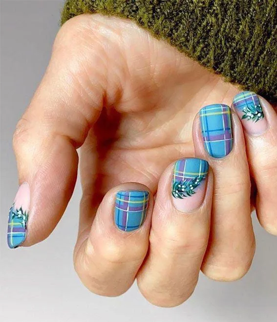 christmas plaid nails 042 dcc495aa00