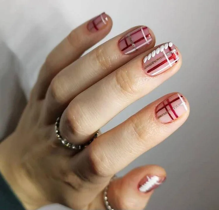 christmas plaid nails 046 42163ed0cd