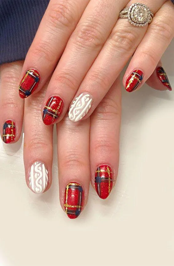 christmas plaid nails 047 4d1796e4fe