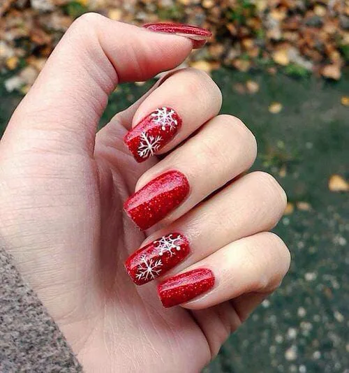 christmas snowflake nails 009 929e372aea