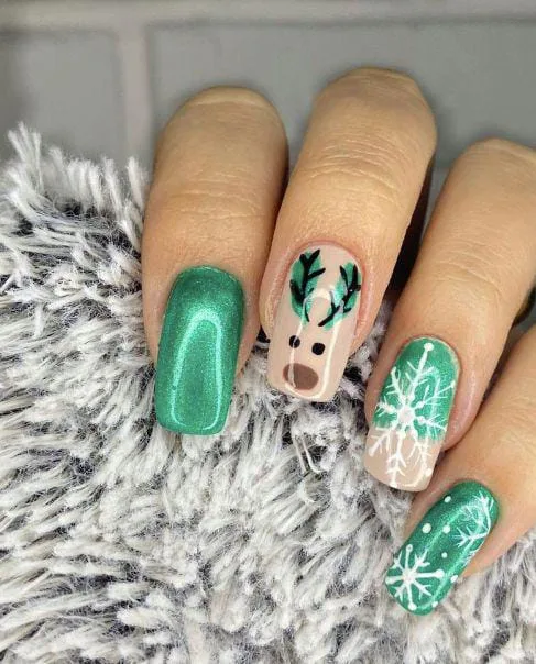 christmas snowflake nails 016 3a3f9010df
