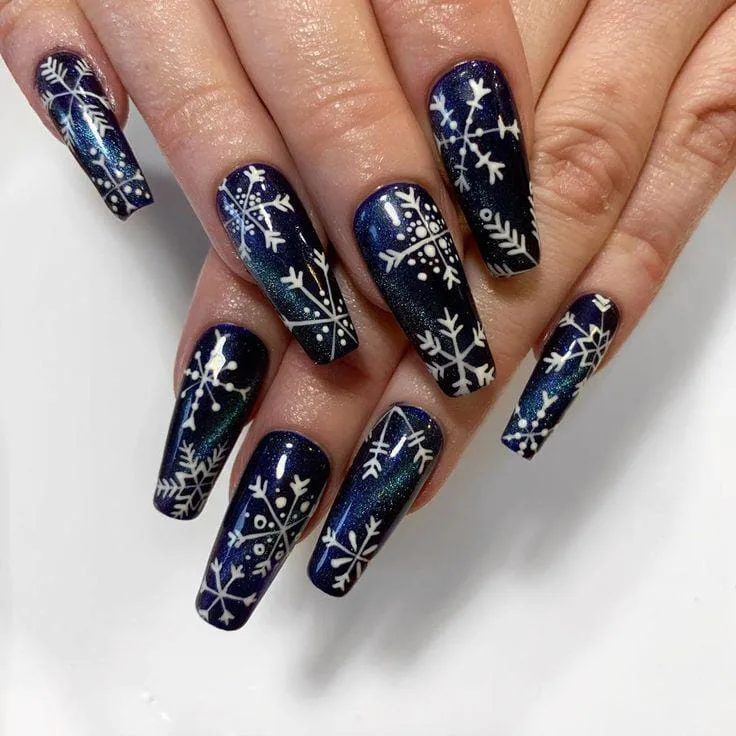 christmas snowflake nails 031 6b33e07494