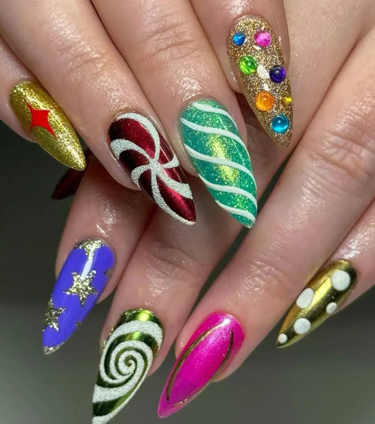 christmas stiletto nails 016 8171d15881