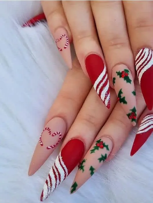 christmas stiletto nails 040 356bf83f07