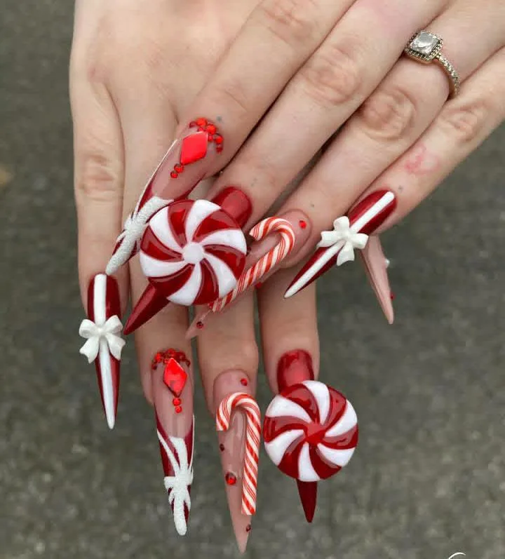 christmas stiletto nails 041 9c9bfc10f6