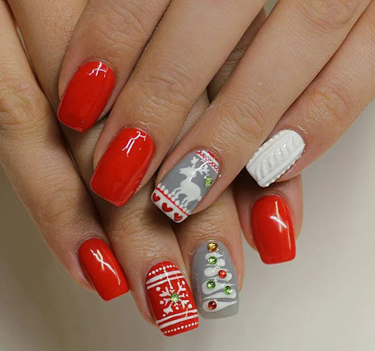 christmas sweater nails 021 c536f1e2ea