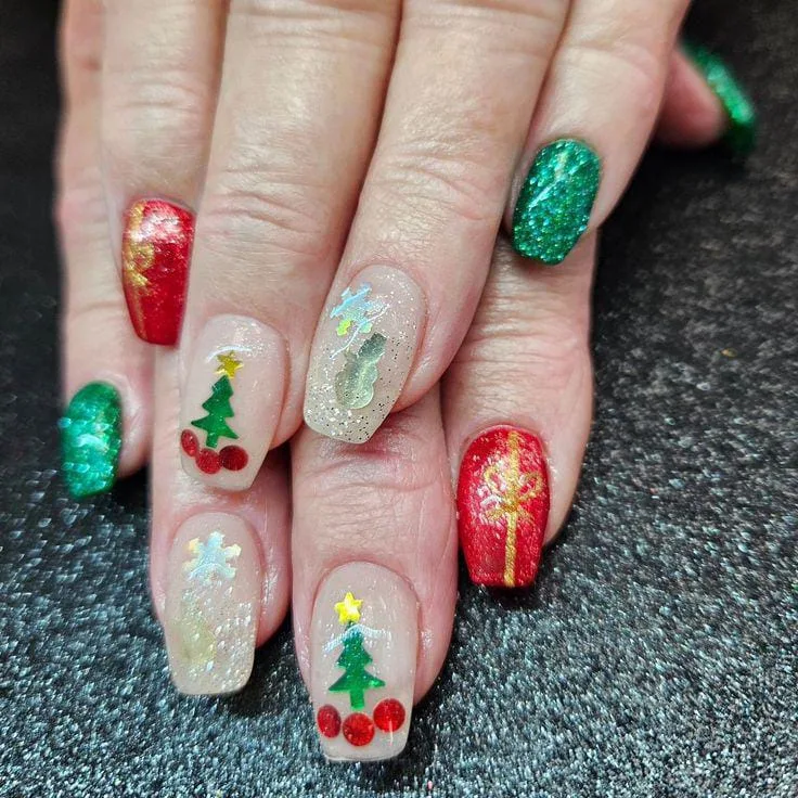 christmas tree nail designs 037 e437096aac