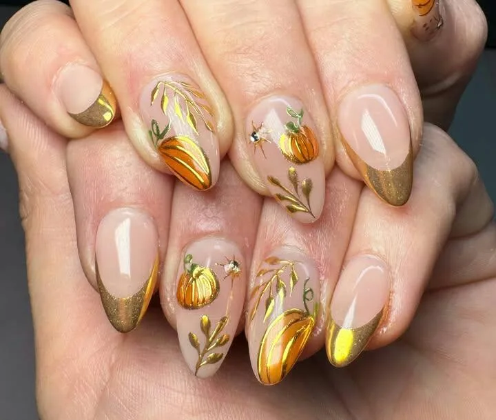 chrome fall nails 019 3efa7b8758