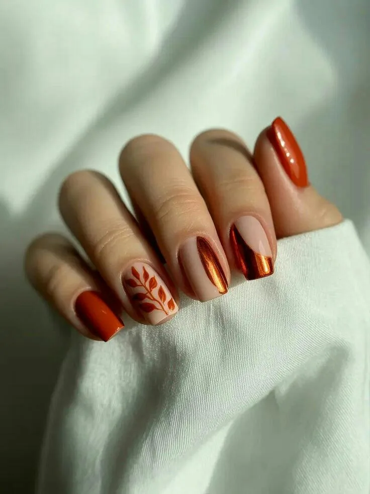 chrome fall nails 032 9746834ad5