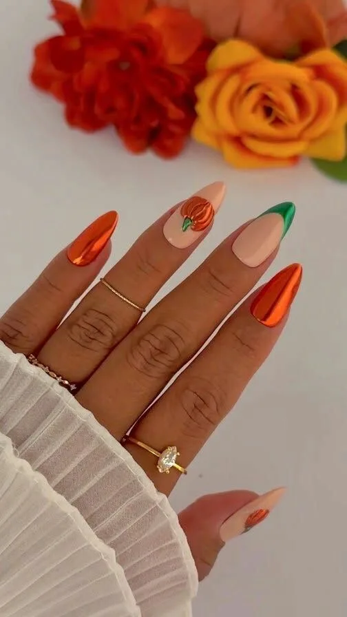 chrome halloween nails 006 c2e0727213